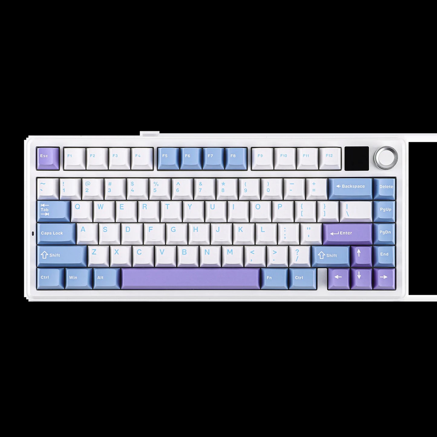 EPOMAKER X AULA F75 MAX Compact 75% ANSI Layout Wired/Bluetooth/2.4Ghz Wireless Mechanical Keyboard with TFT Screen and a Knob