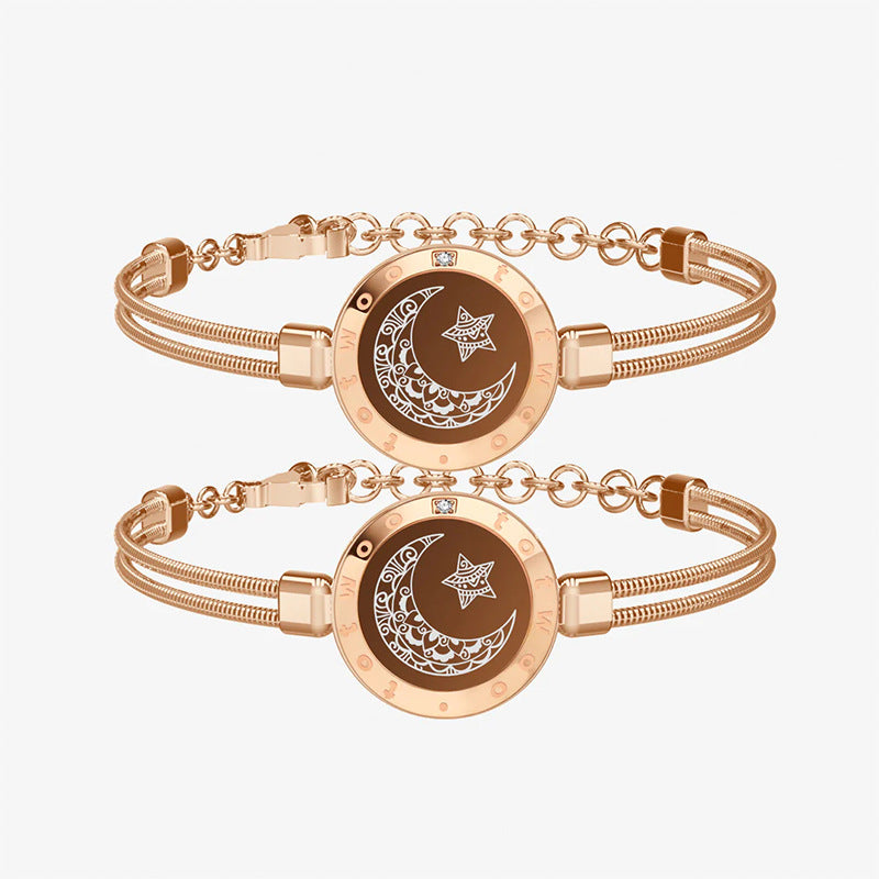 Smart Touch Couples Bracelet — Flash & Vibration Alert