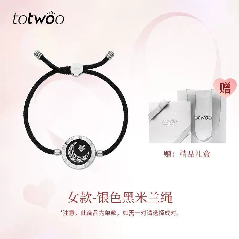 Smart Touch Couples Bracelet — Flash & Vibration Alert