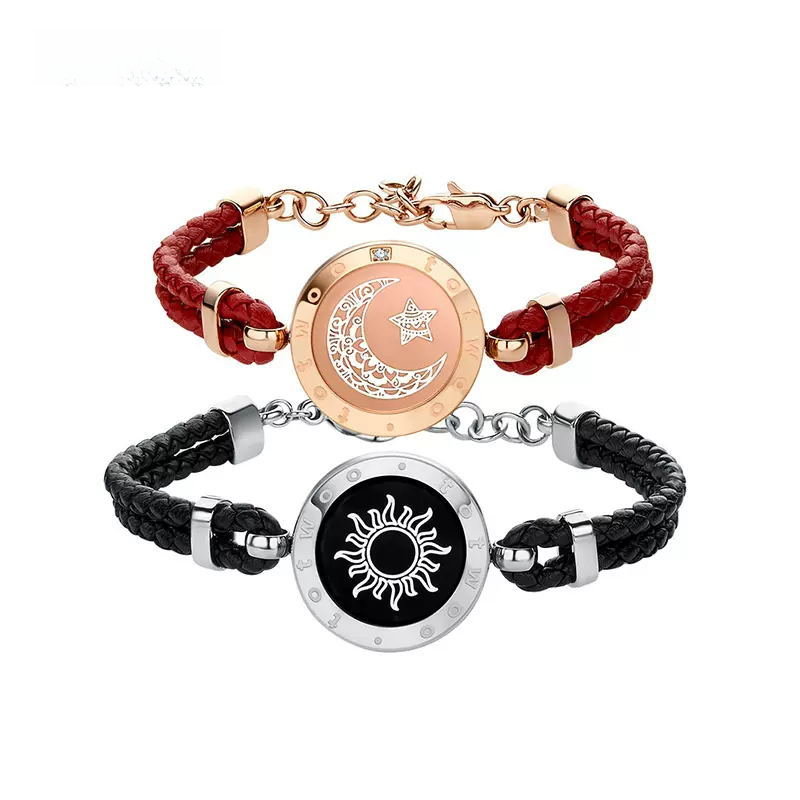Smart Touch Couples Bracelet — Flash & Vibration Alert
