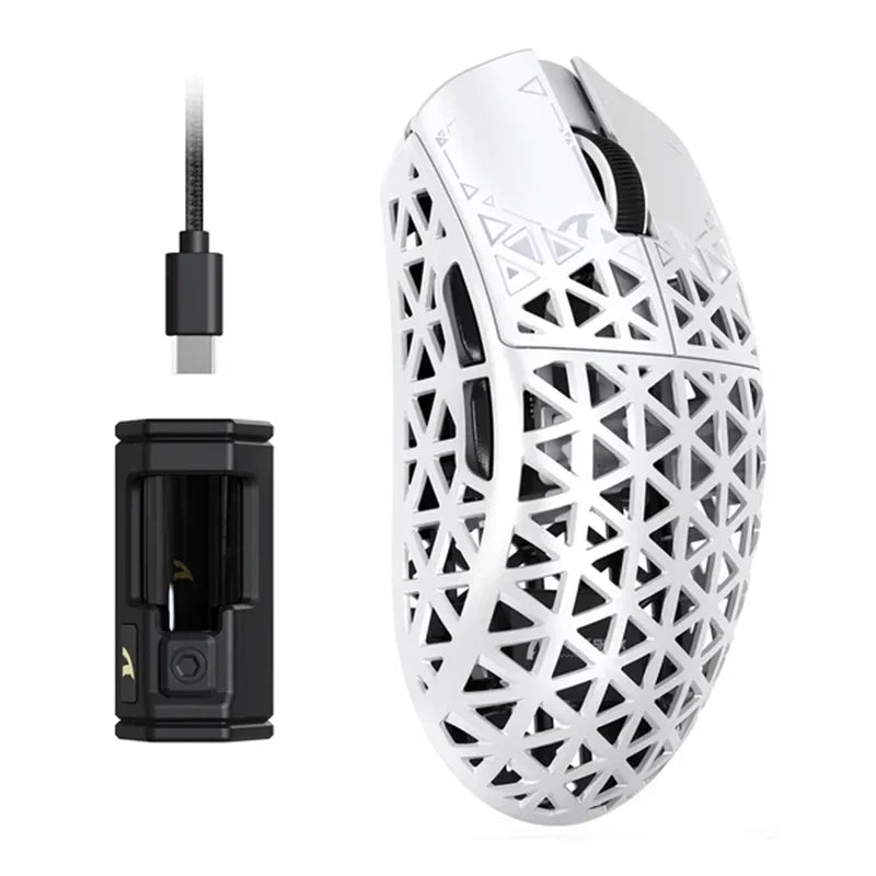 R5 Ultra Ergonomic Gaming Mouse 39G Carbon Fiber PAW3950MAX 42000DPI Wireless Mice for Laptop Gamer