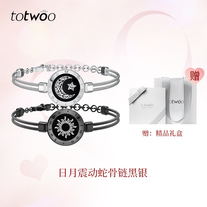 Smart Touch Couples Bracelet — Flash & Vibration Alert