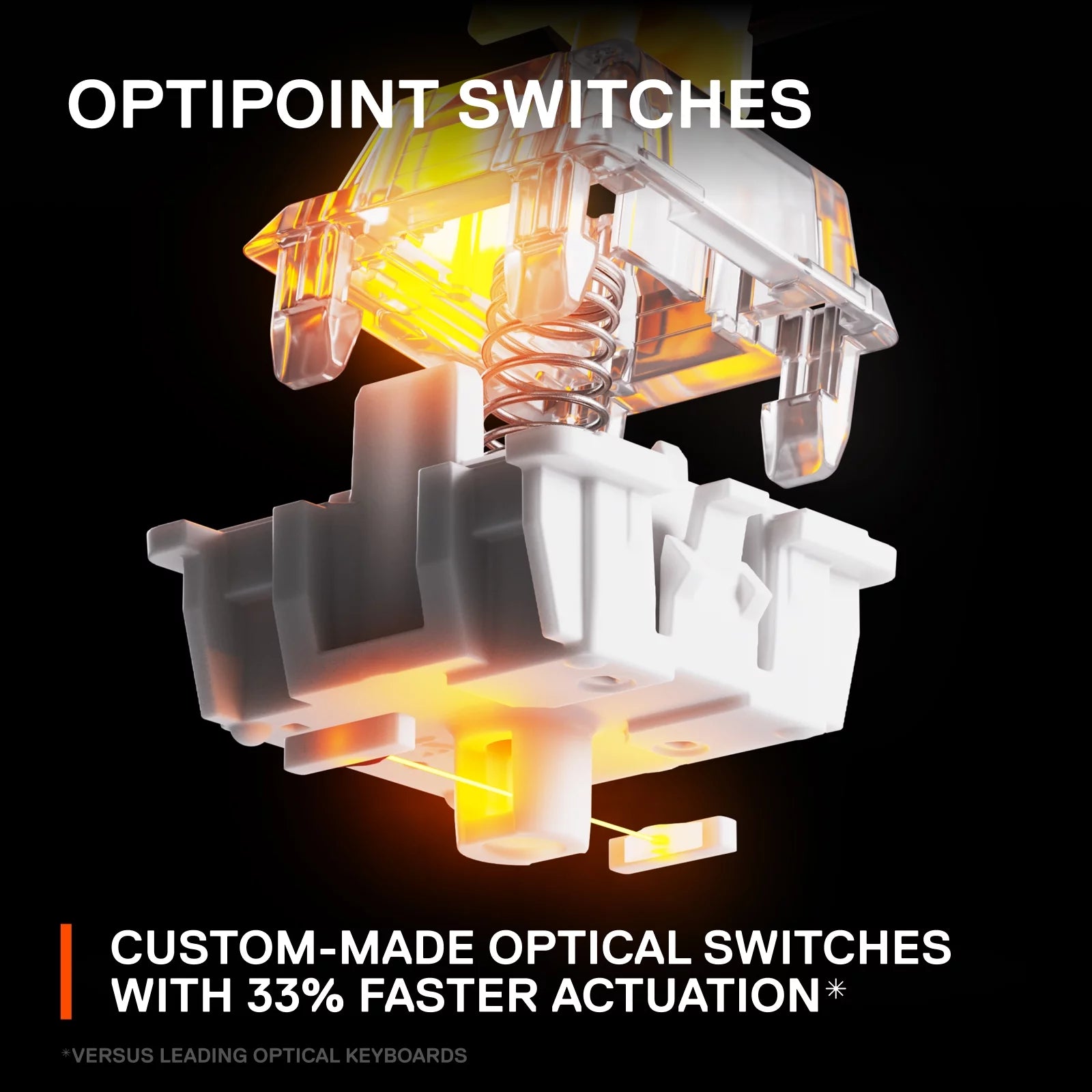(Open Box)  - Apex 9 Mini Gaming Keyboard 60% Wired Optipoint Adjustable Actuation Switch with RGB Lighting - Black