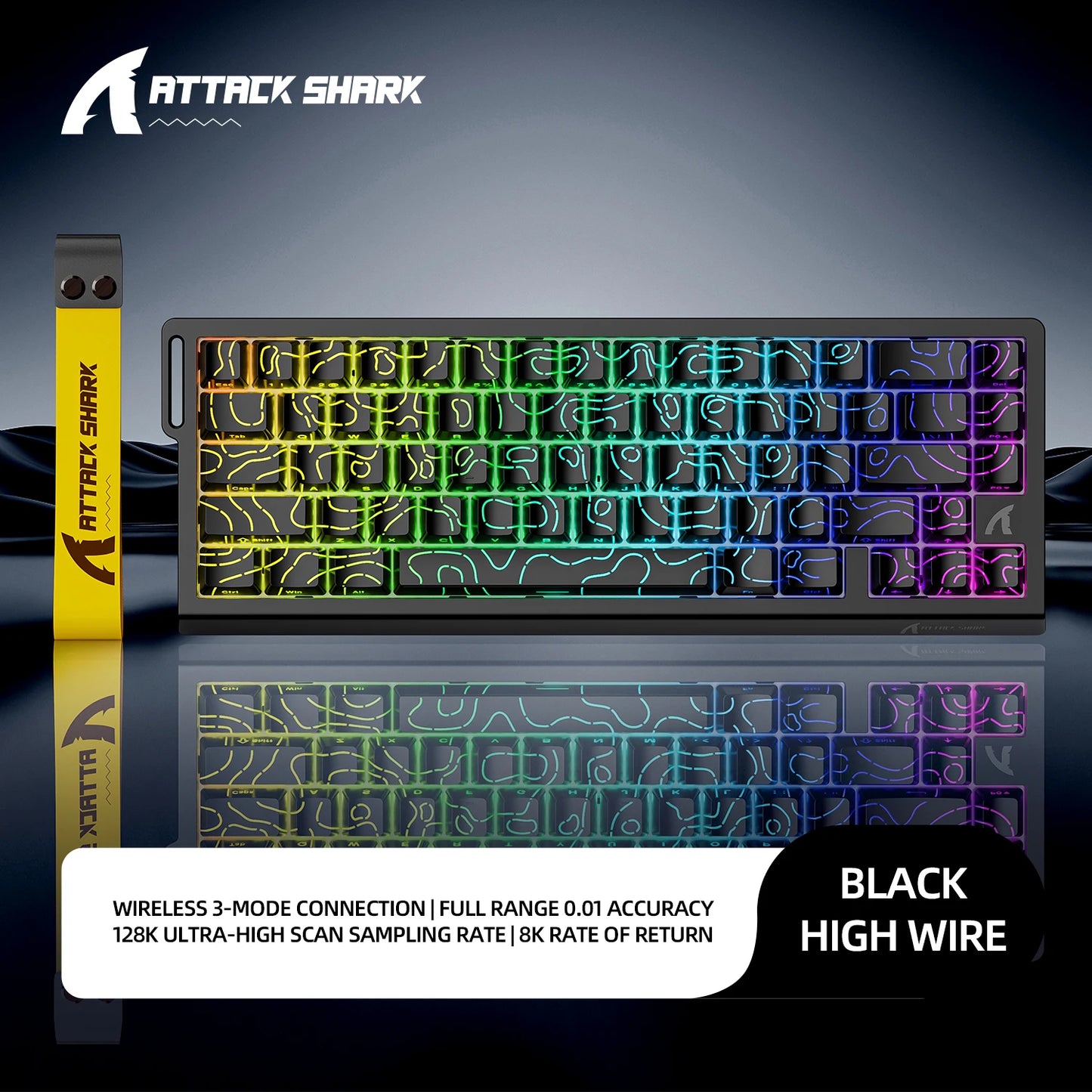 X68Pro He Magnetic Mechanical Keyboard for Pro Gaming 0.01mm Rapid Trigg 8000Hz SOCD/Rs 0.125ms 128K Rate
