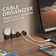 Gaming Desk Cable Management Clip Set