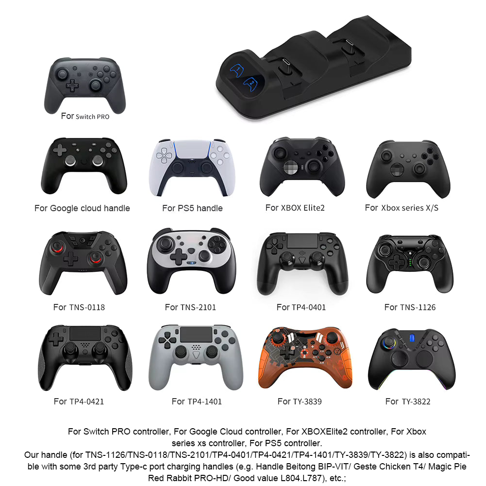 Dual Controller Charging Dock – PS5 / Xbox