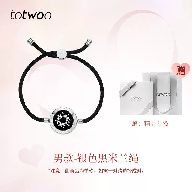 Smart Touch Couples Bracelet — Flash & Vibration Alert