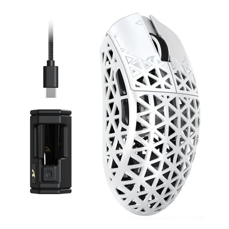 R5 Ultra Ergonomic Gaming Mouse 39G Carbon Fiber PAW3950MAX 42000DPI Wireless Mice for Laptop Gamer