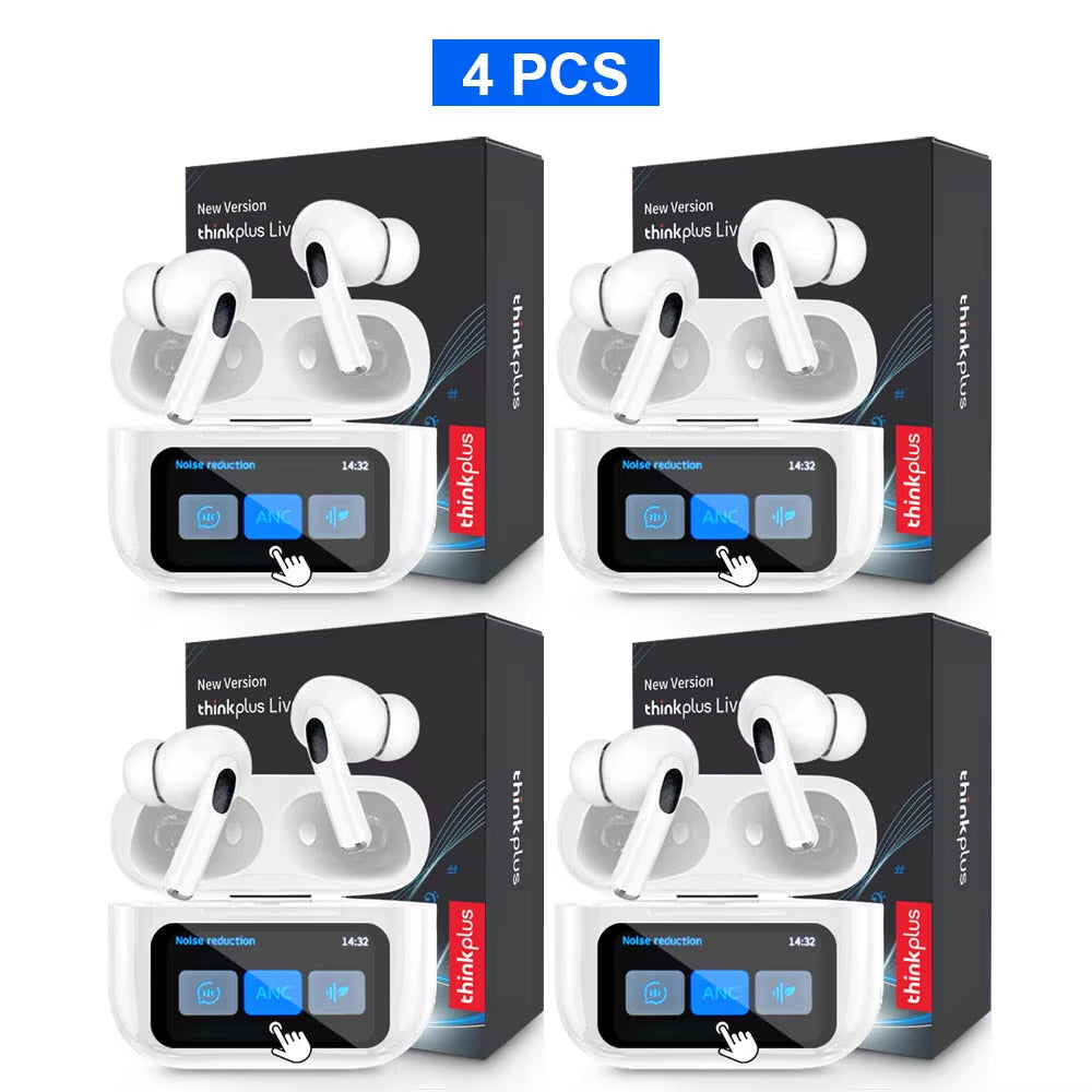Original  Wireless Bluetooth Earphones ANC Noise Reduction Earbuds HD Mic Call Gamer Headsets LED Touch Screen Control