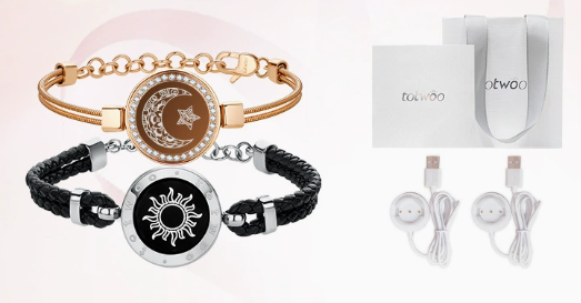 Smart Touch Couples Bracelet — Flash & Vibration Alert