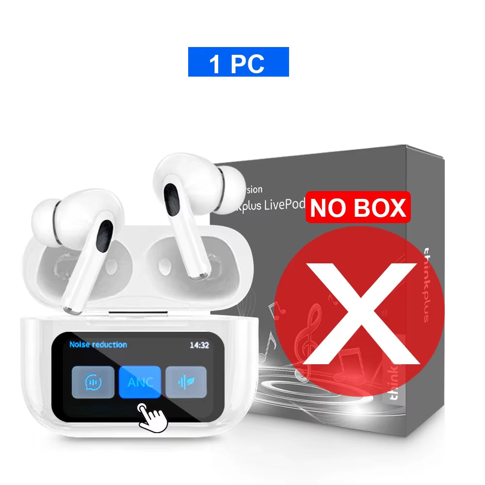 Original  Wireless Bluetooth Earphones ANC Noise Reduction Earbuds HD Mic Call Gamer Headsets LED Touch Screen Control