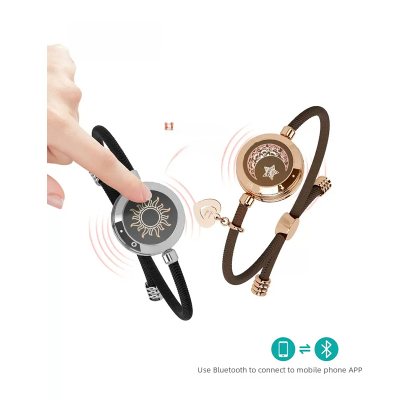 Smart Touch Couples Bracelet — Flash & Vibration Alert